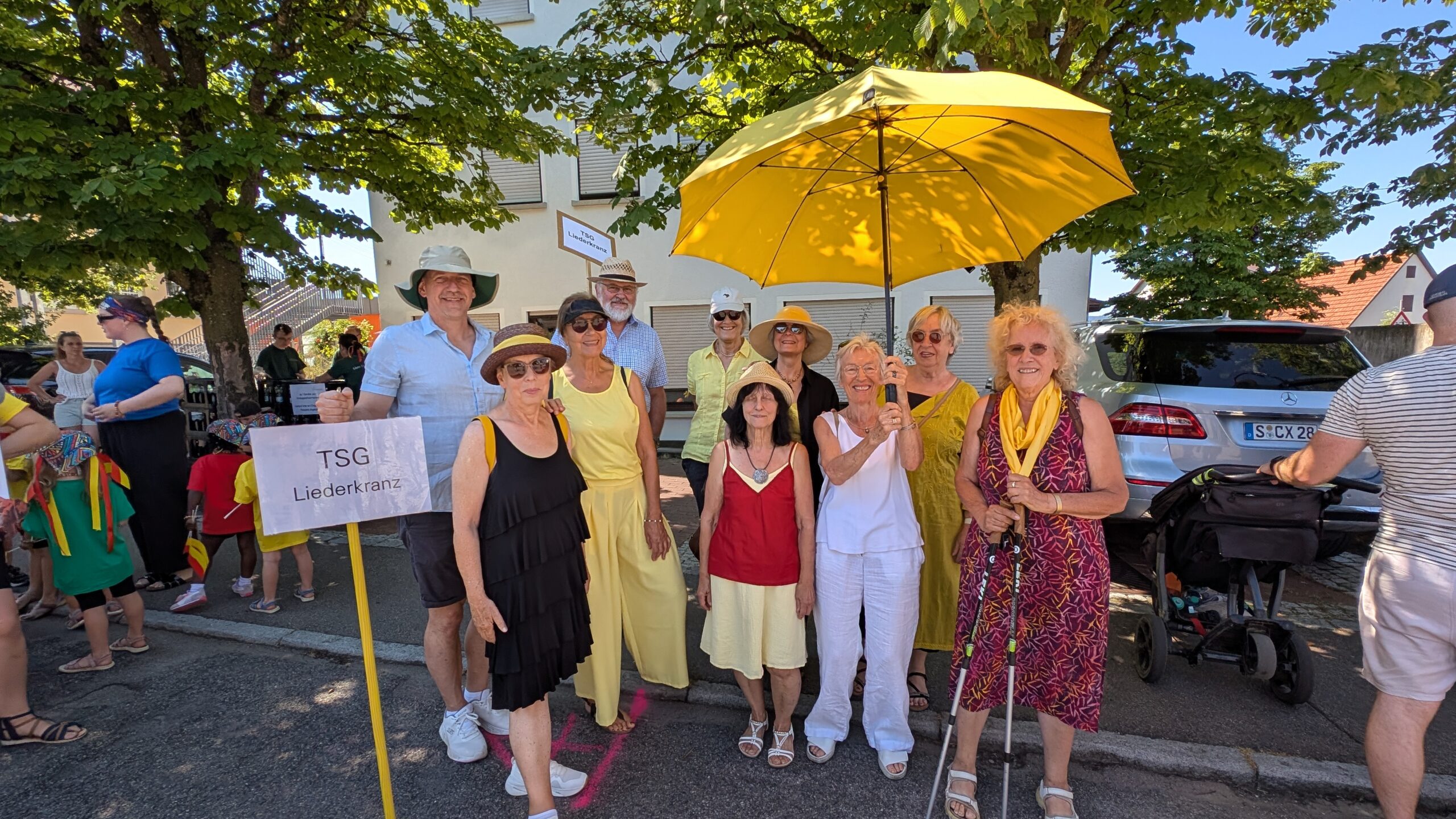 Beim Zeller Kinderfest war auch der Liederkranz der TSG Zell am Sonntag Teil des großen Festumzugs.